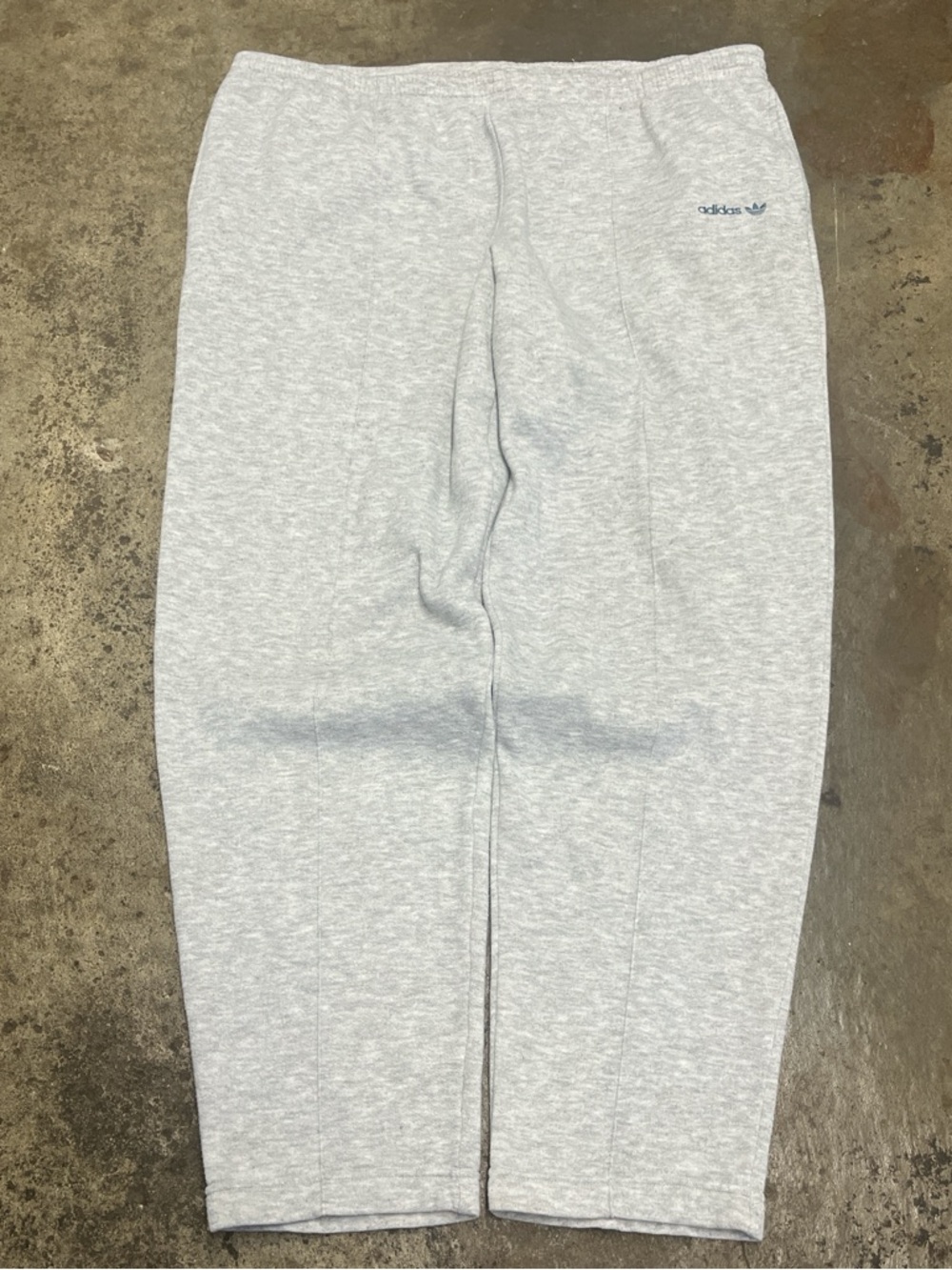 Vintage Adidas Sweatpants Men’s Large Gray Straight Slim Comfy Soccer Streetwear